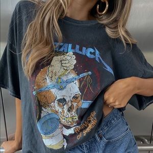 Metallica Harvester Of Sorrow Tour Glitter Tee